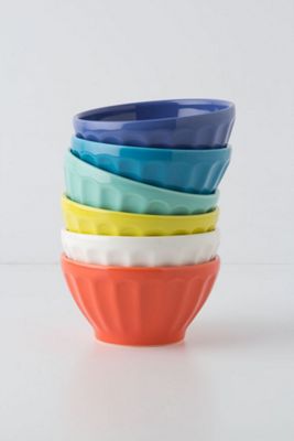 Assorted Latte Bowls, Set of 6