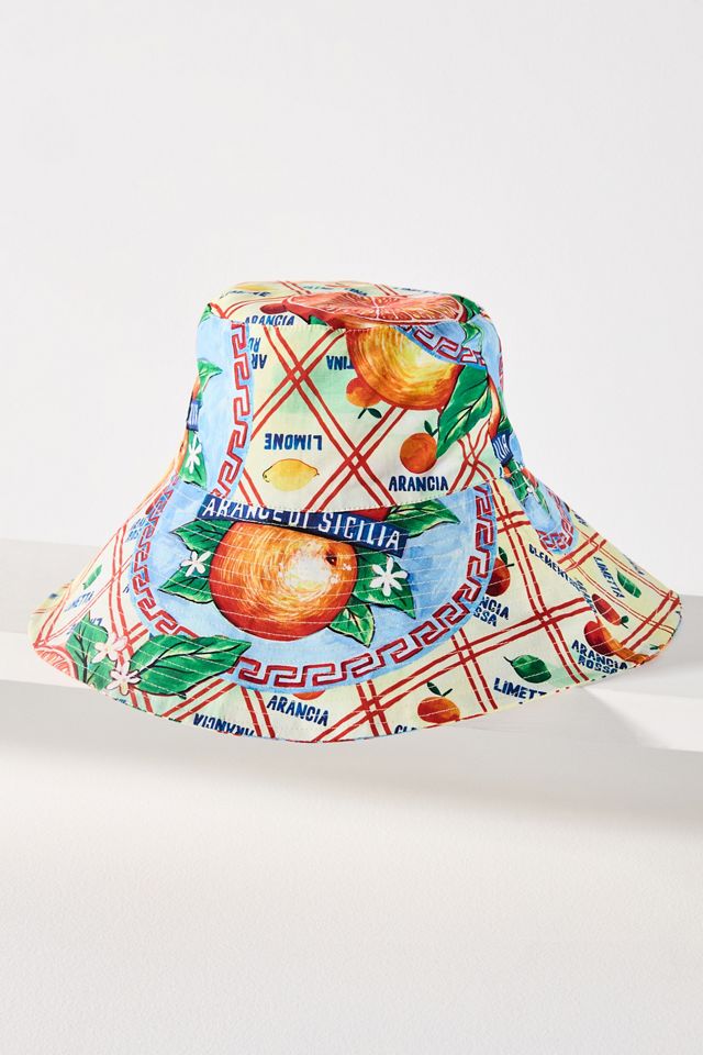 ISO damson madder bucket hat- NOT for sale! Reversible Sun Hat - Tomboy Check & Stone – Damson Madder main image 2