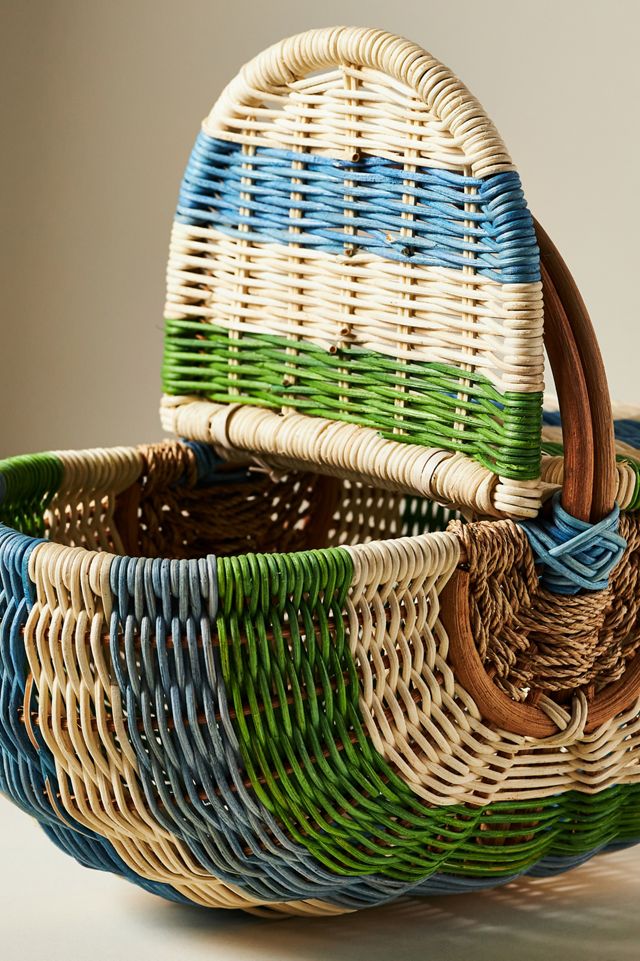 Nina Handwoven Picnic Basket #1