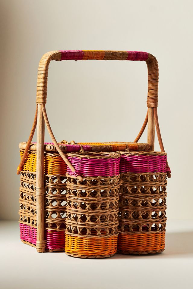 Nina Handwoven Wine Basket #2