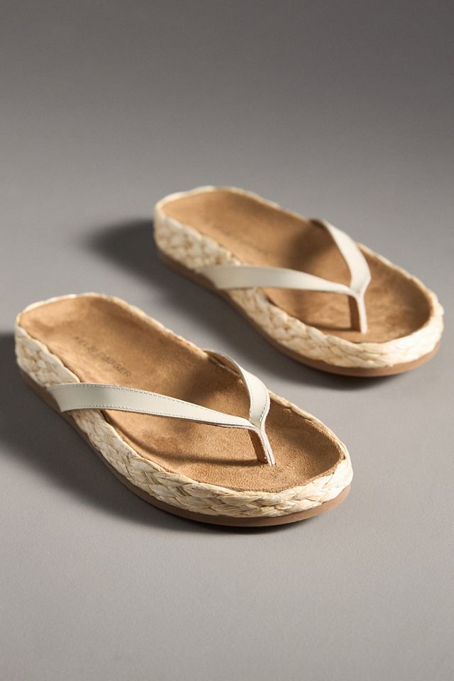 Kelsi Dagger Brooklyn Softy Braided Raffia Thong Sandals #1
