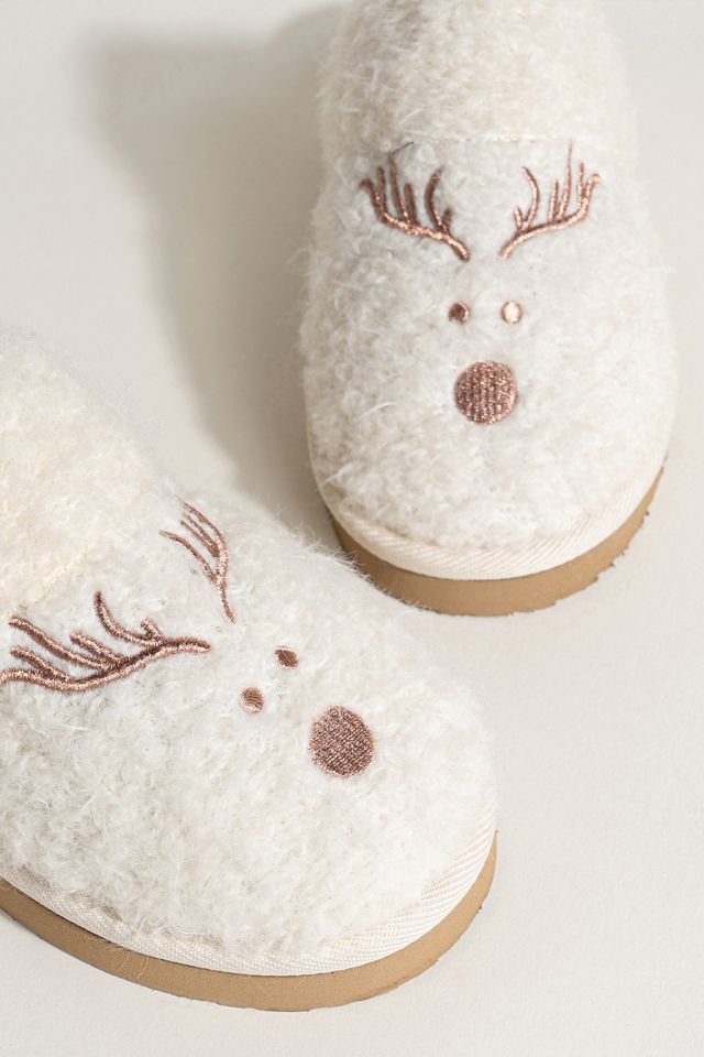 Minnetonka Reindeer Scuff Slippers #2