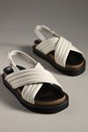 All Black Flat Lugg Cross Sandals