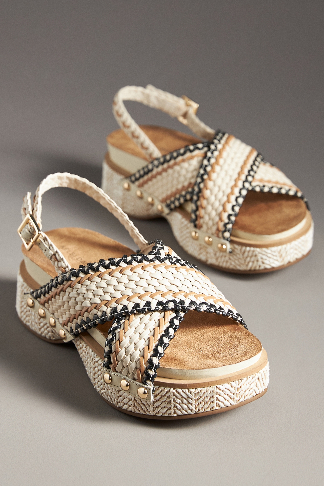 Kelsi Dagger Brooklyn Pace Raffia Platform Sandals