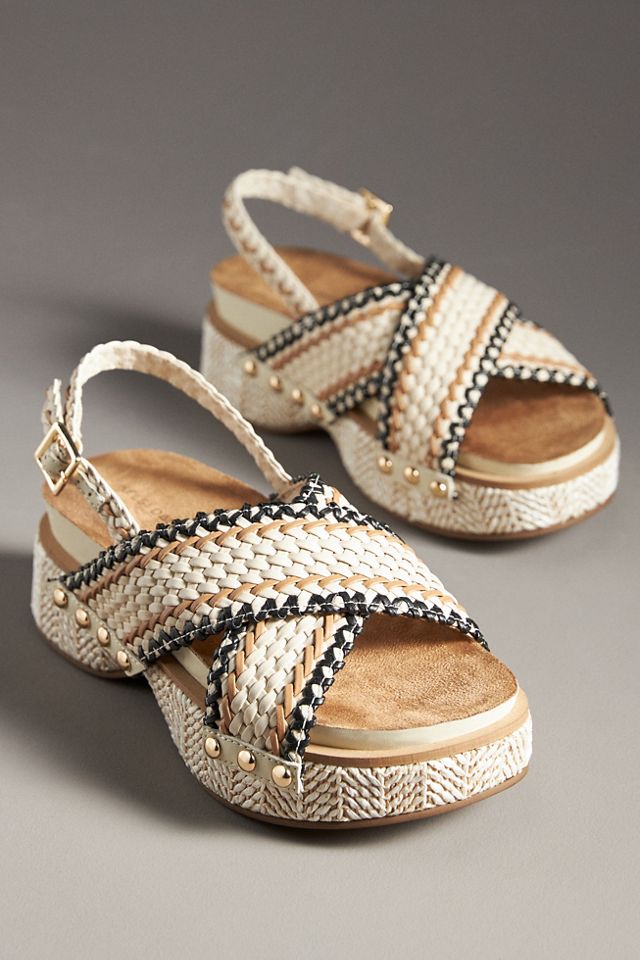 Kelsi Dagger Brooklyn Pace Raffia Platform Sandals #1