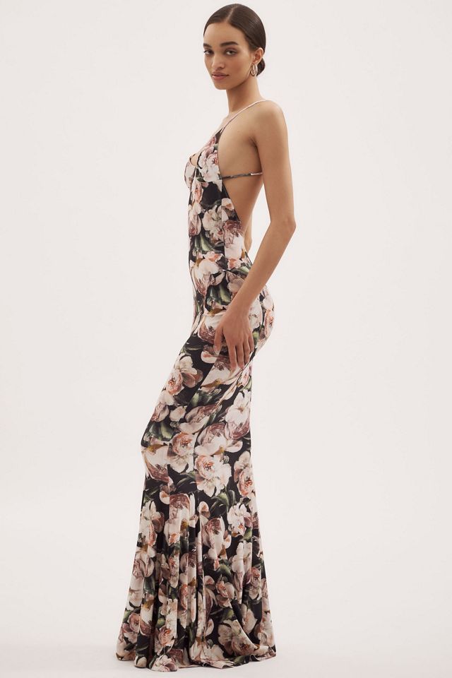 Norma Kamali Sleeveless Low-Back Slip Fishtail Gown #3