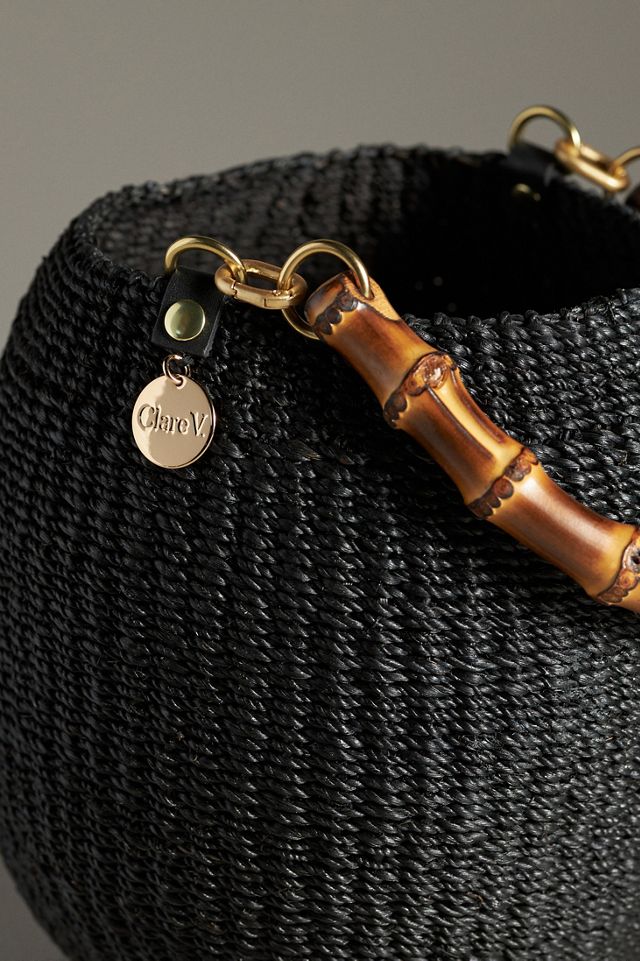 Clare V. Pot de Miel Bamboo Top-Handle Basket Bag #2