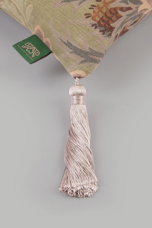 House of Hackney Aquifolia Moth Tassel Cushion #1