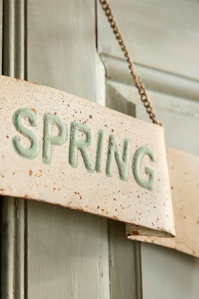Happy Spring Iron Sign #1