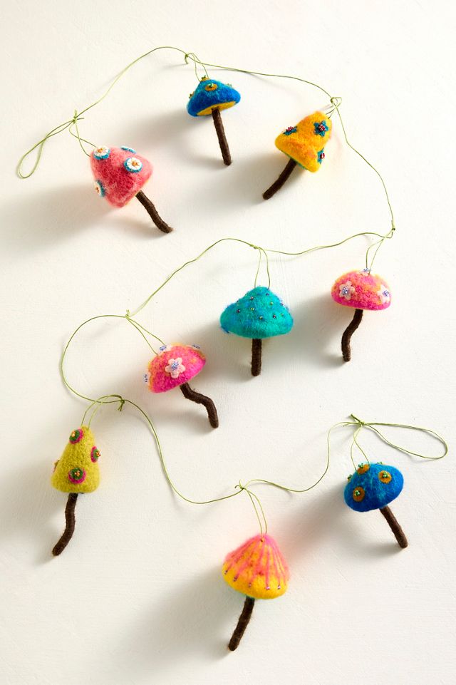 Felt Mushroom Garland #2
