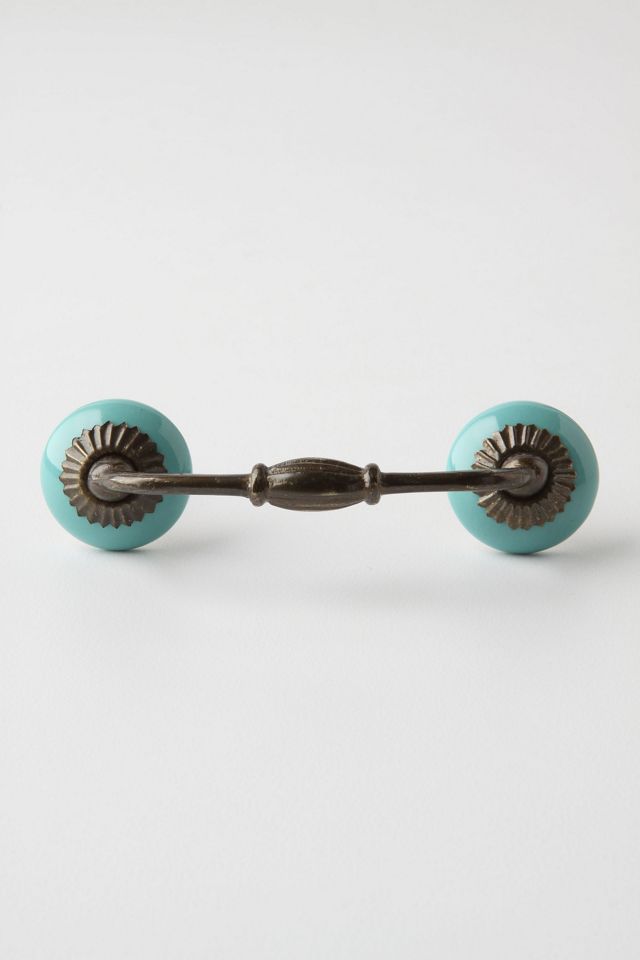 Zinnia Handle - Antique Brass #1