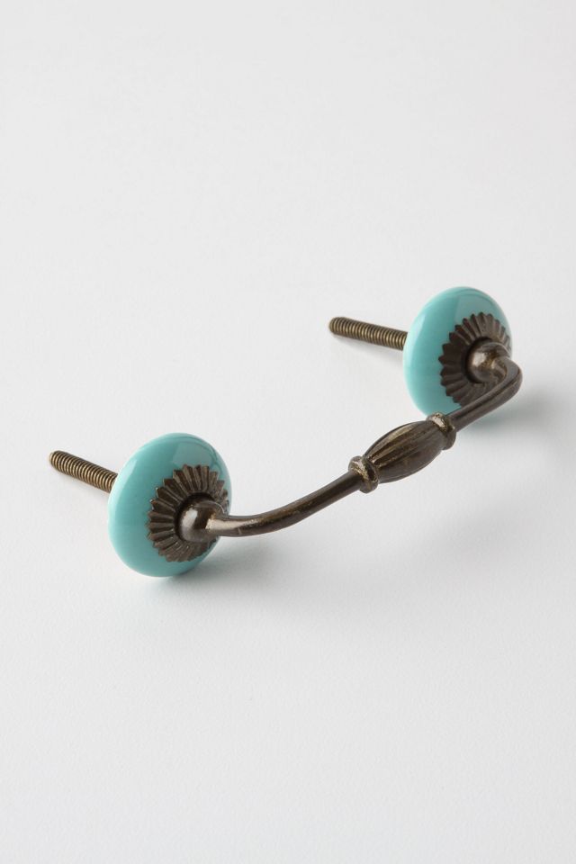 Zinnia Handle - Antique Brass