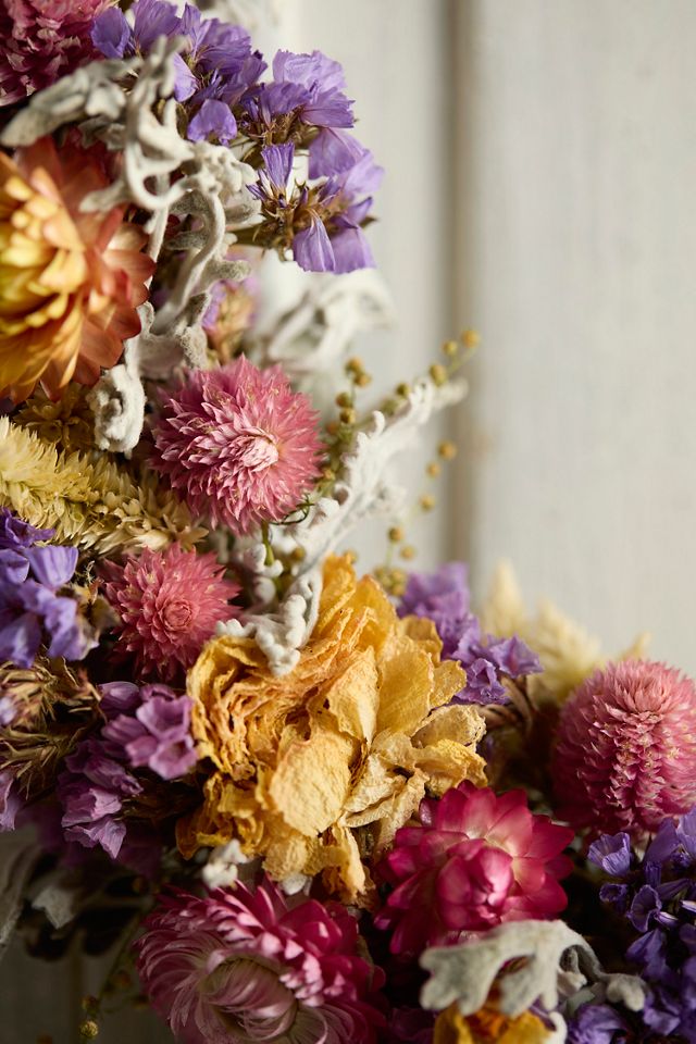 Fernwood Flower Farm Dried Wreath, Pastel #2