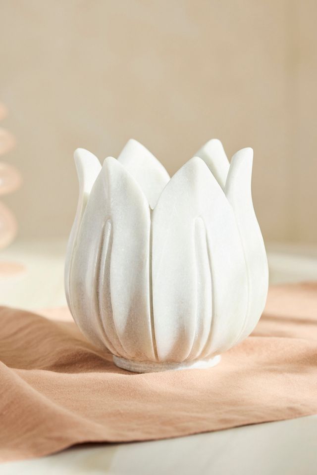 Marble Tulip Planter #2
