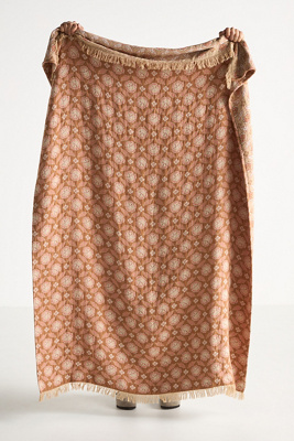 Anthropologie Isadora Cotton Woven Throw Blanket