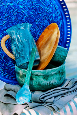 Color Block Resin Pitcher | AnthroHome