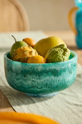 Color Resin Serving Bowl