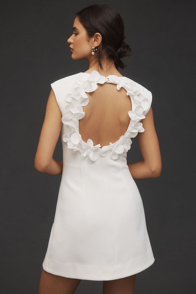 Acler Marypark Crepe 3D Floral Hourglass Mini Dress