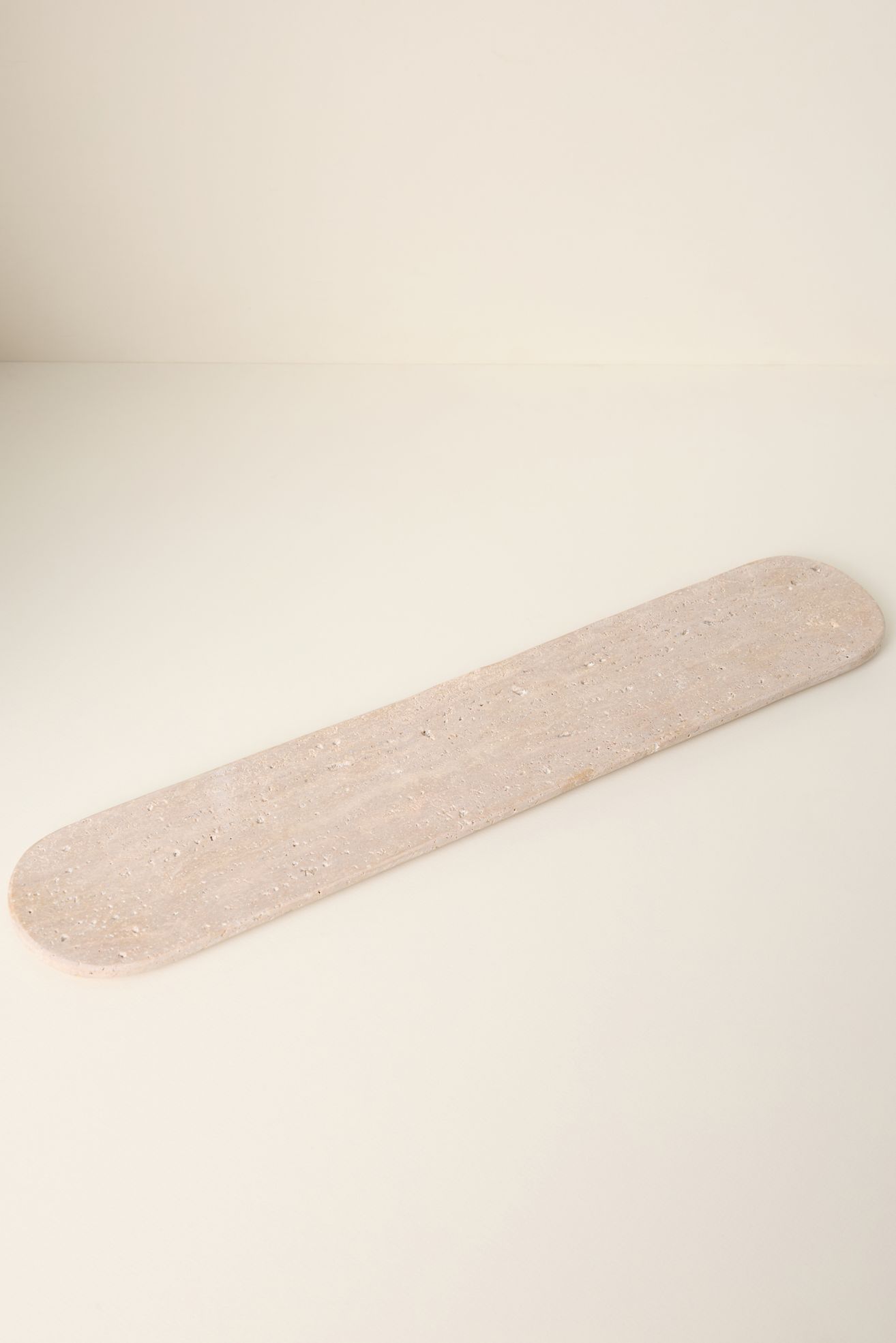 Travertine Oval Cheeseboard - Sand, One Size
