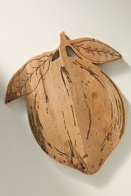 Wooden Lemon Cheese Board