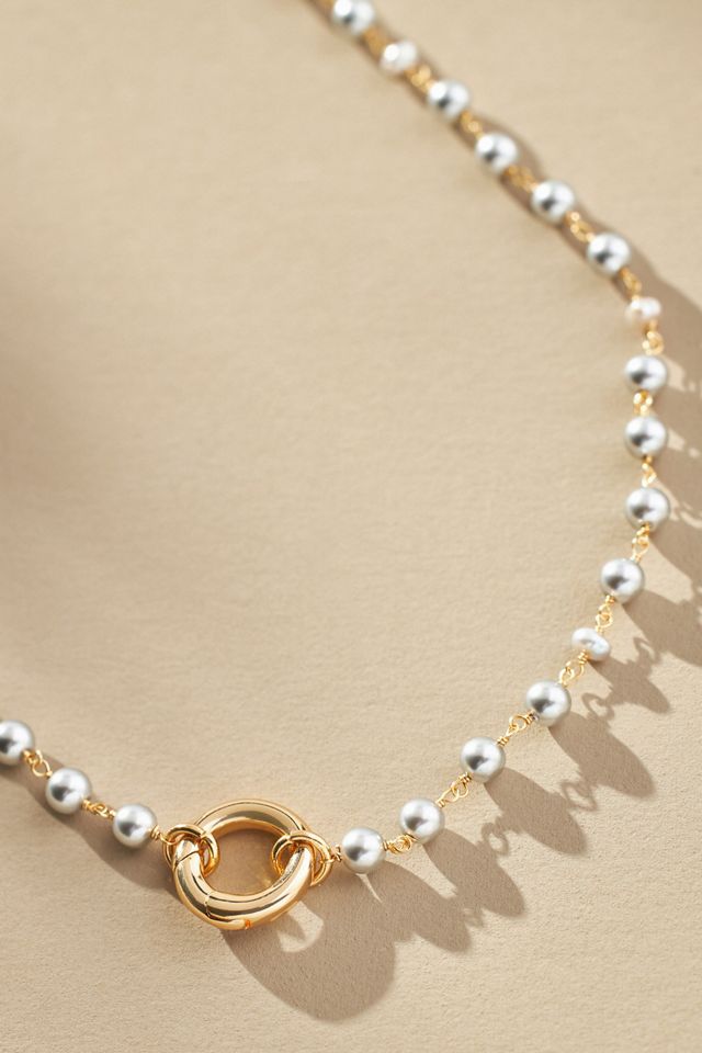 Small Beaded Charm Necklace #1