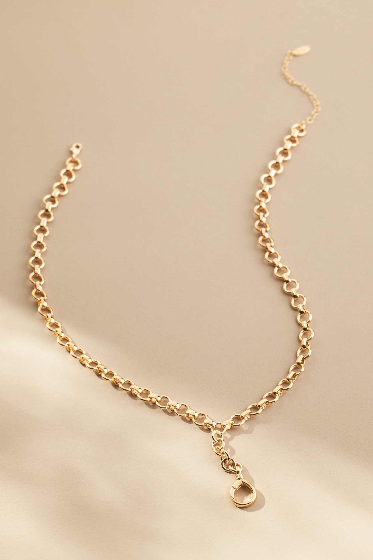 BYO Charm Linked Lariat Necklace