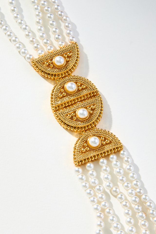 LYNYER Ravi Pearl Choker Necklace #1