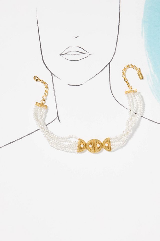 LYNYER Ravi Pearl Choker Necklace #2