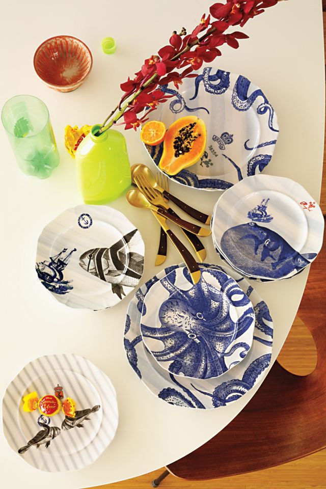 From The Deep Salad Plate, Big Fish | AnthroHome