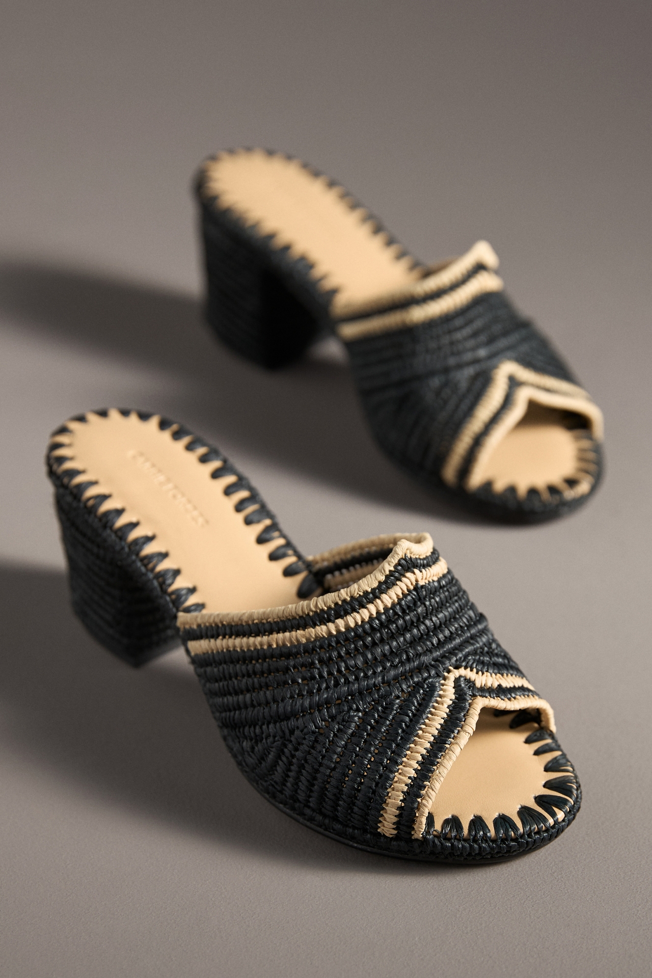 Carrie Forbes Polo Raffia Heels