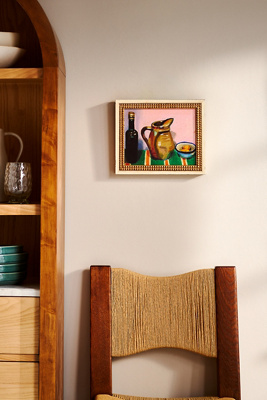Artfully Walls Still Life With Pink And Green Wall Art
