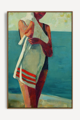 Artfully Walls Striped Beach Towel Wall Art