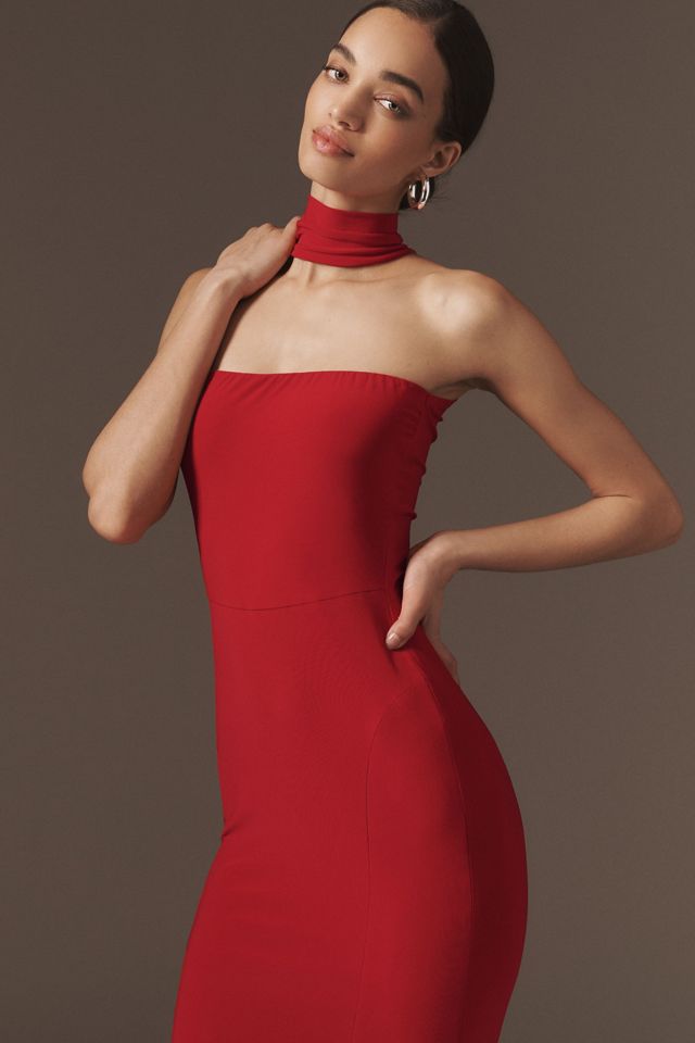 Norma Kamali Turtleneck Strapless Fishtail Gown #2