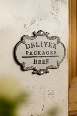 Deliver Packages Here Sign