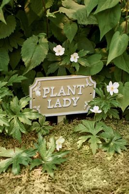 Plant Lady Staked Iron Sign