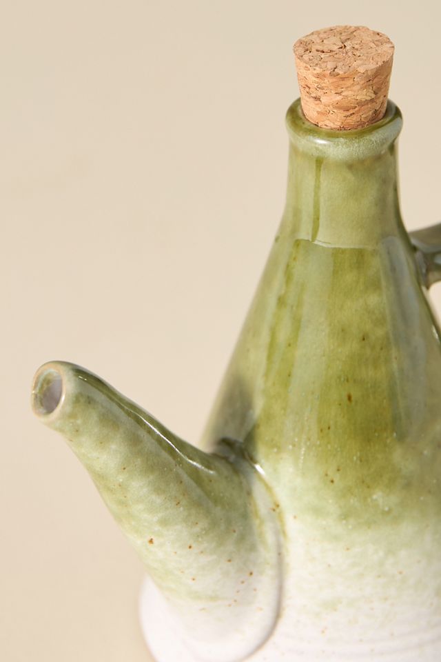 Allegra Stoneware Spout Olive Oil Cruet #2