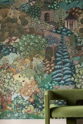 Miserden Panel Tree Wallpaper