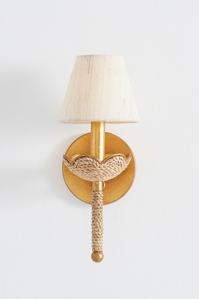 Vichy Linen Wall Sconce #1
