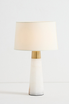 Olsen Cordless Alabaster Accent Table Lamp | AnthroHome