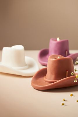 Davie Ocho Cowboy Hat Decorative Candle