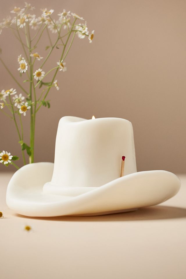 Davie Ocho Cowboy Hat Decorative Candle #1