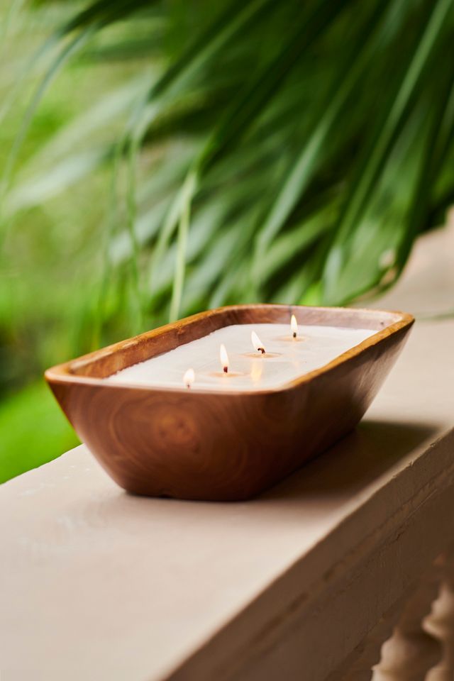 Himalayan Teak Trough Candle, Summer Citronella #3