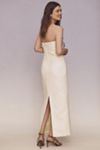 Bardot Yve Halter Open-Back Front-Slit Silky Maxi Dress