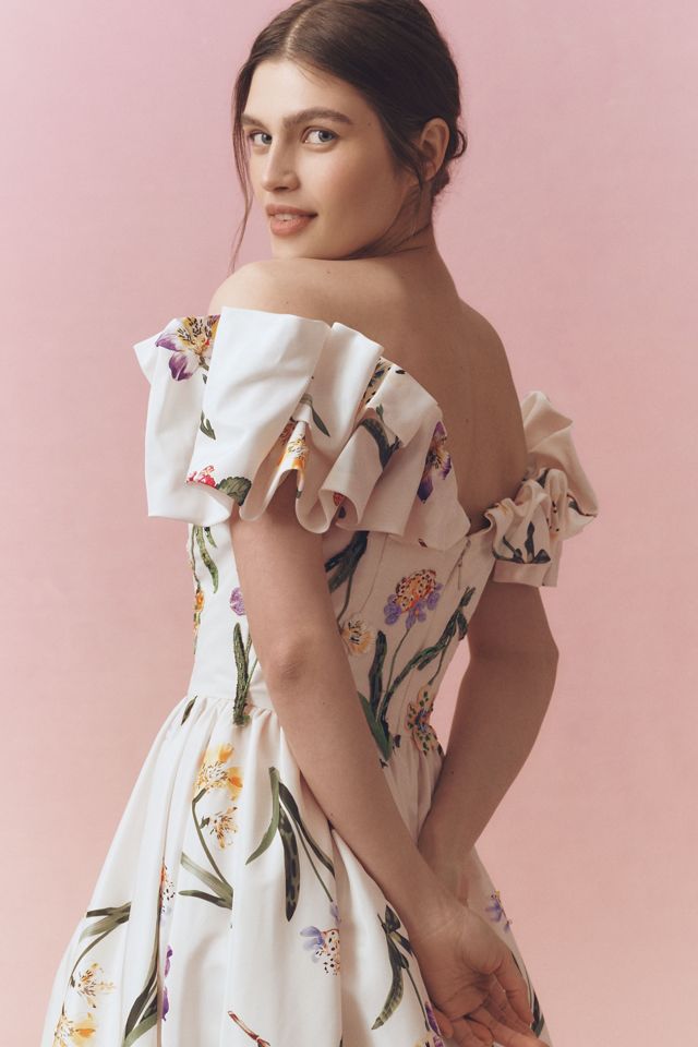 LEO LIN Maxime Off-The-Shoulder Voluminous Gown #7
