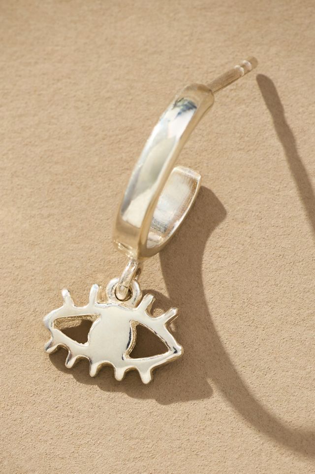 Hermina Athens Tiny Eye Mini Hoop Earrings #1