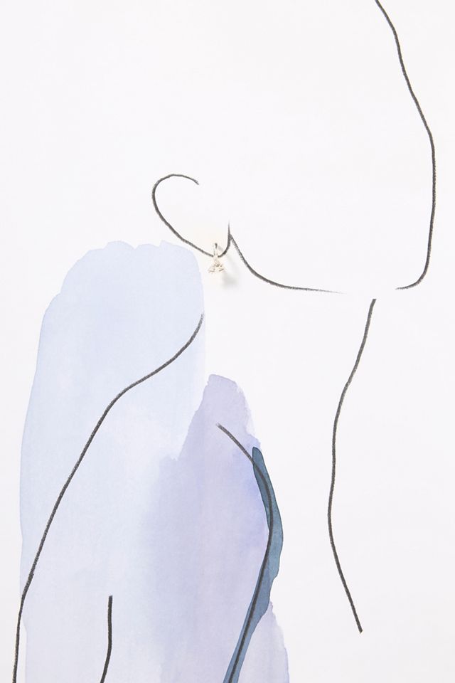Hermina Athens Tiny Eye Mini Hoop Earrings #2