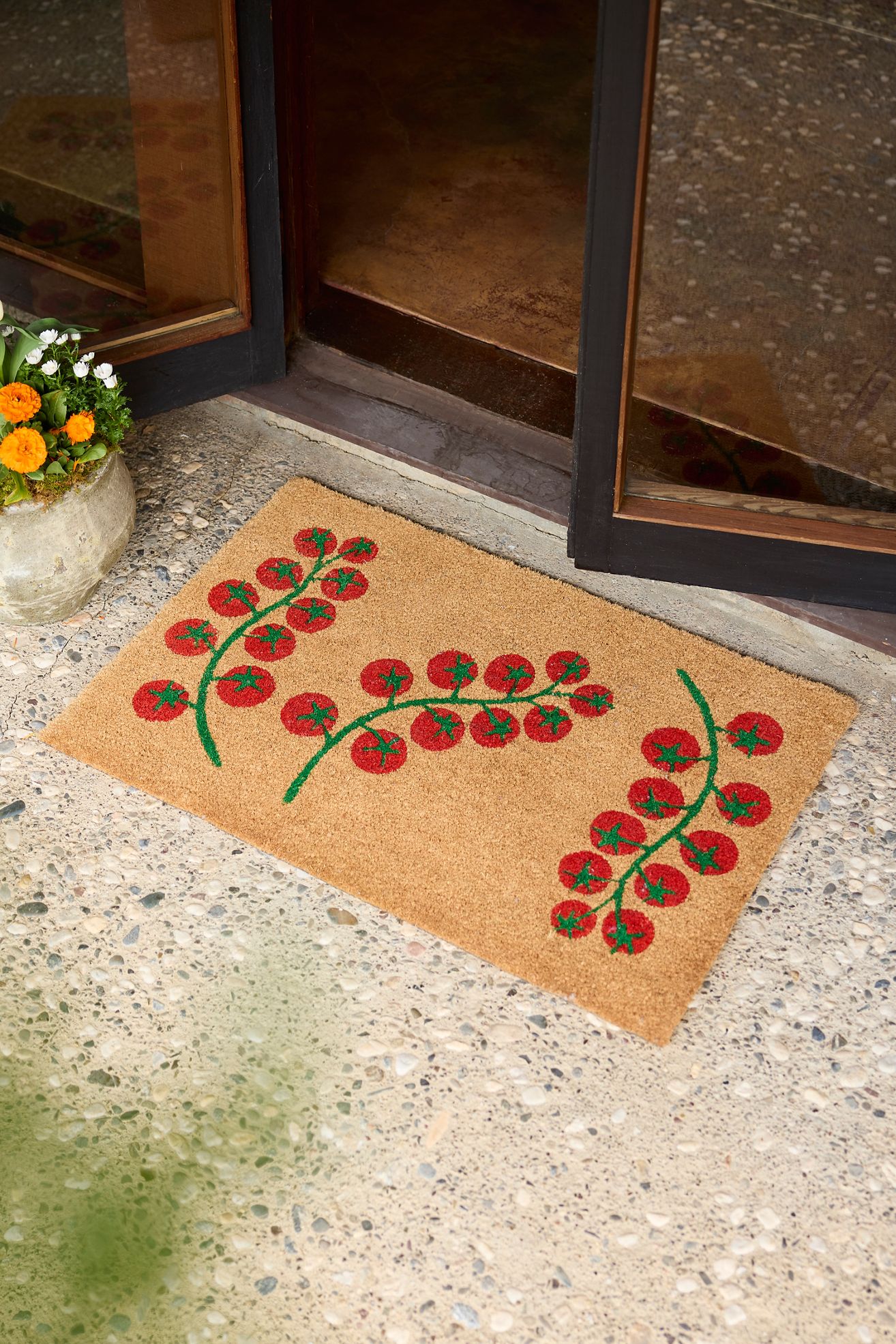 Tomato Coir Doormat - Red, One Size