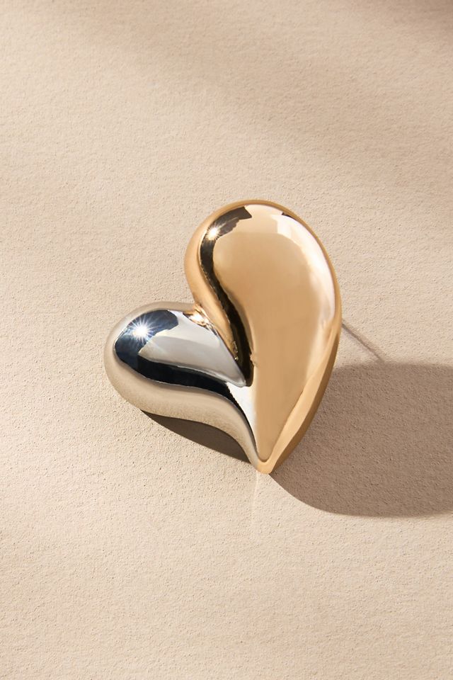 Orecchini a Cuore in Metallo Misto #1