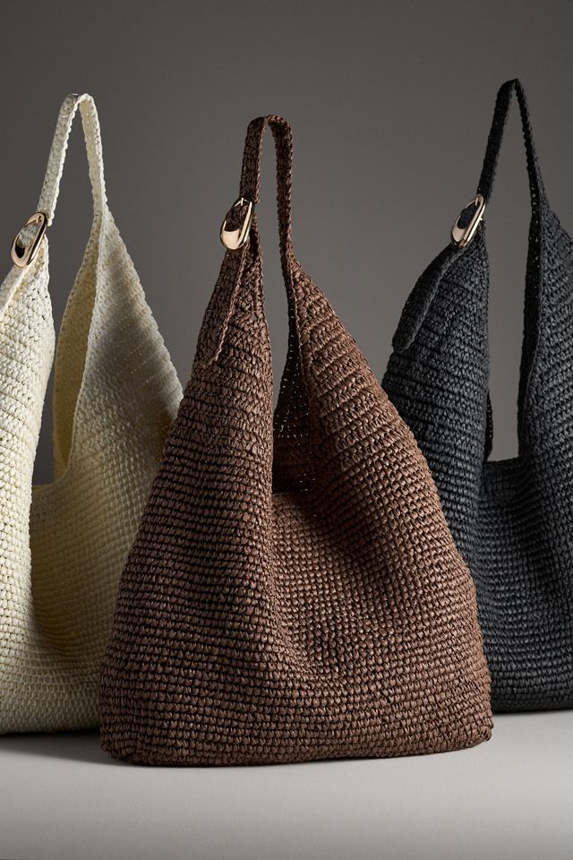 The Love Knot Slouchy Bag: Raffia Buckle Edition #1