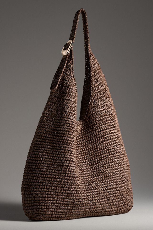 The Love Knot Slouchy Bag: Raffia Buckle Edition #1